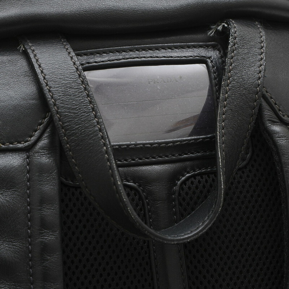 Prada Backpack Rucksack Backpack Leather Black - image 4